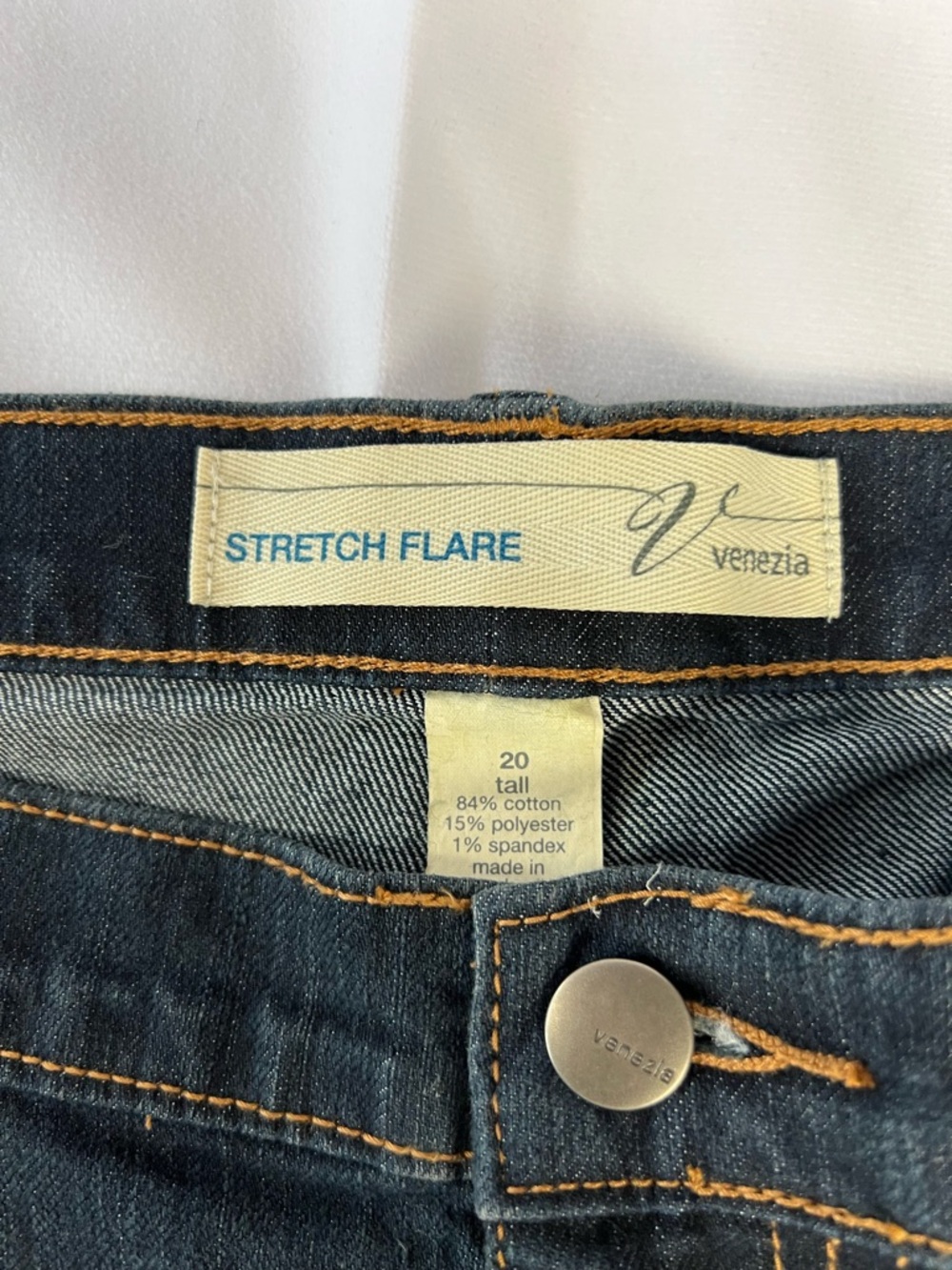 NWT Venezia Lane Bryant Stretch Flare Blue Jeans Size 20 Tall - Picture 5 of 12